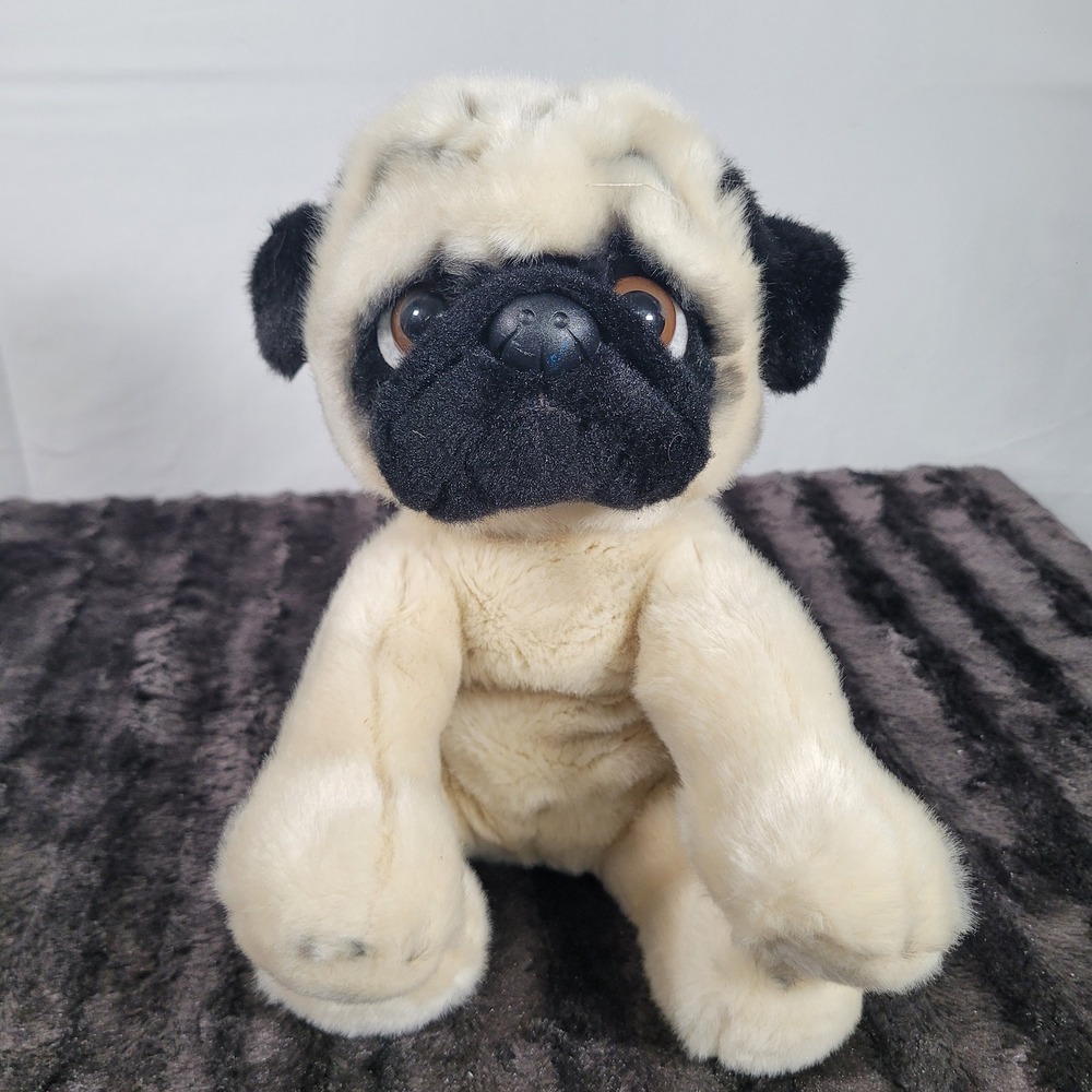 Ganz Heritage Collection Pug Plush Dog Stuffed Animal H13912 Cream Black